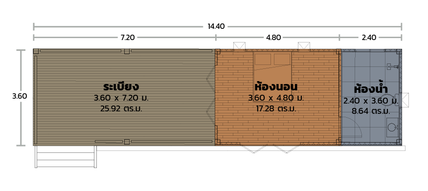 แบบบ้าน Modulux  BA-03