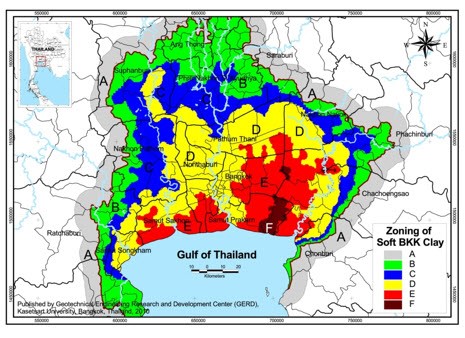 แผนที่ชั้นดินในภาคกลางประเทศไทย โมดูลักซ์