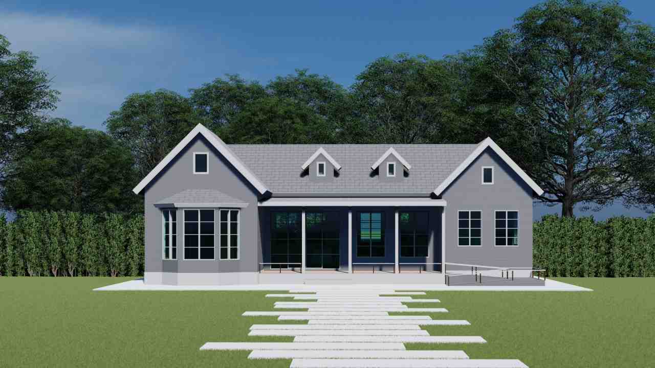 รูปด้านหน้า modulux english cottage style บ้านโมูลักซ์สไตล์อิงลิชคอทเทจ EBA-18-2-1