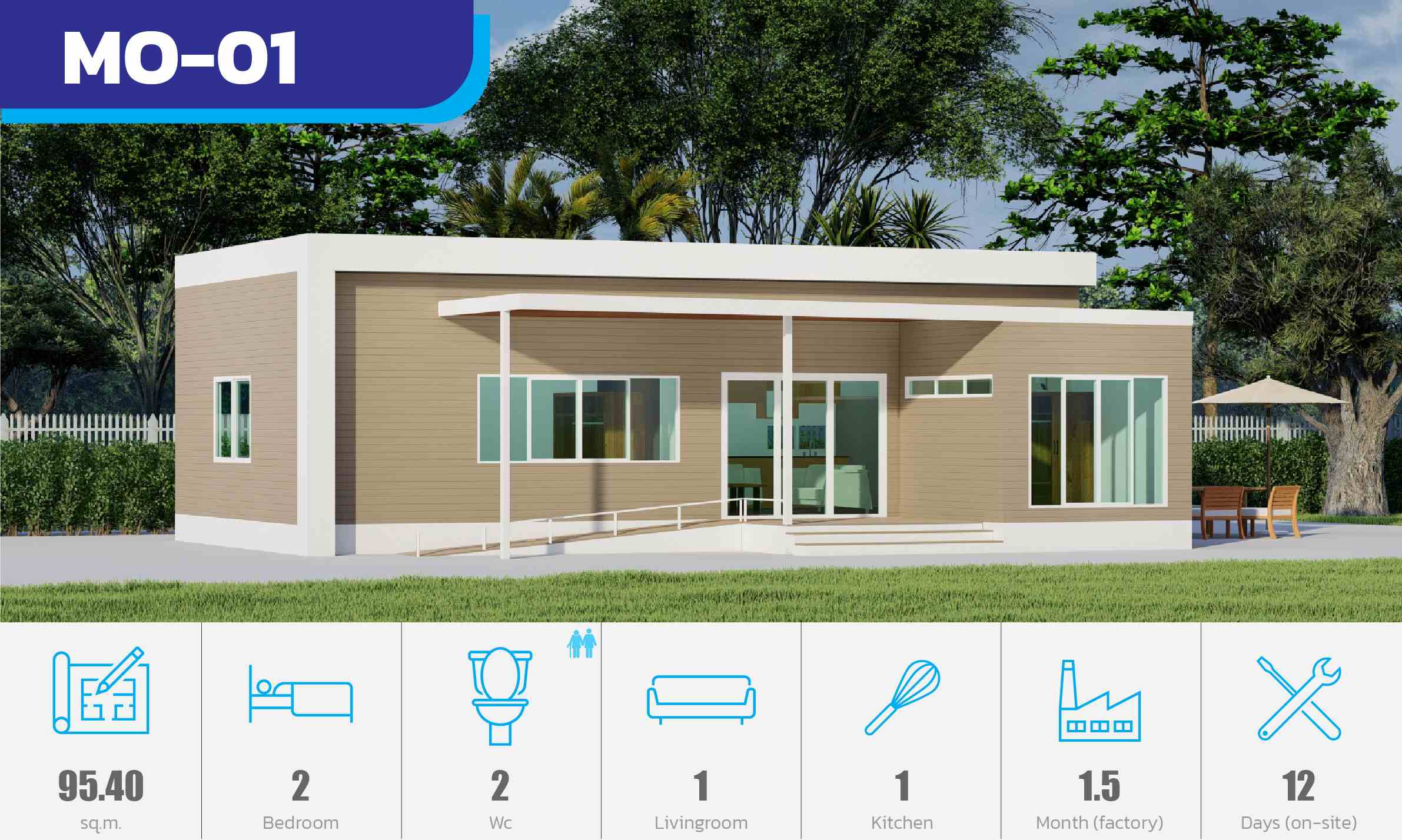 MO-01 Modulux Modern house